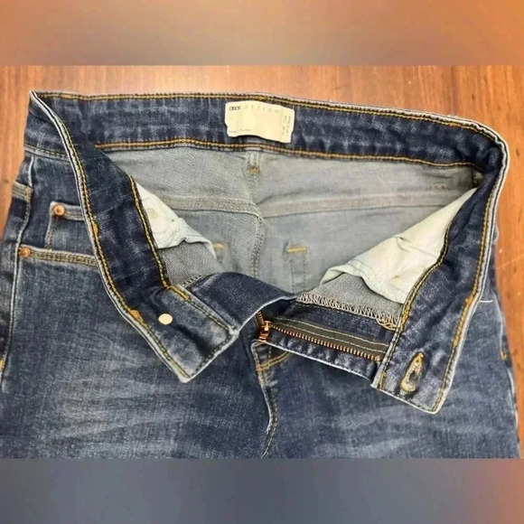 ASOS Jeans Skinny Straight Size 28 X 30 cropped denim blue fall preppy hipster - Picture 7 of 9